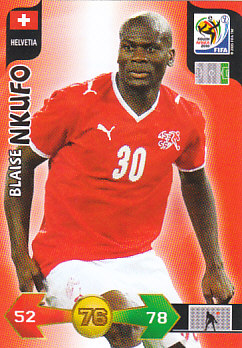 Blaise Nkufo Switzerland Panini 2010 World Cup #187